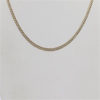 14kt Two-Tone Gold Curb Chain Necklace