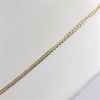 14kt Two-Tone Gold Curb Chain Necklace