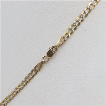 14kt Two-Tone Gold Curb Chain Necklace