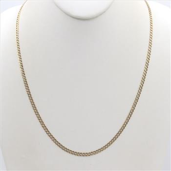 14kt Two-Tone Gold Curb Chain Necklace