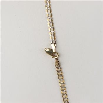 14kt Two-Tone Gold Curb Chain Necklace