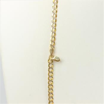 14kt Two-tone Gold Curb Necklace