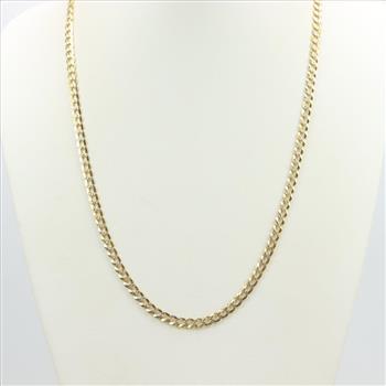 14kt Two-tone Gold Curb Necklace