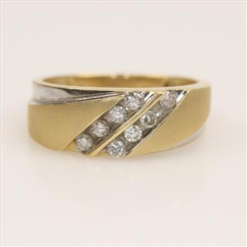 14kt Two-Tone Gold Diamond Ring