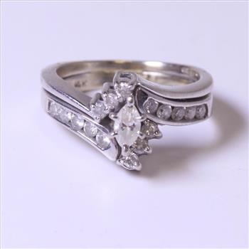 14kt White Gold 4g Diamond Engagement Ring