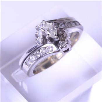 14kt White Gold 4g Diamond Engagement Ring