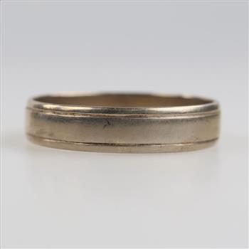 14kt White Gold Band
