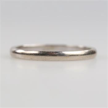 14kt White Gold Band