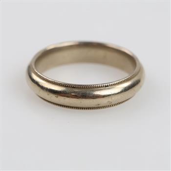 14kt White Gold Band