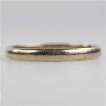 14kt White Gold Band