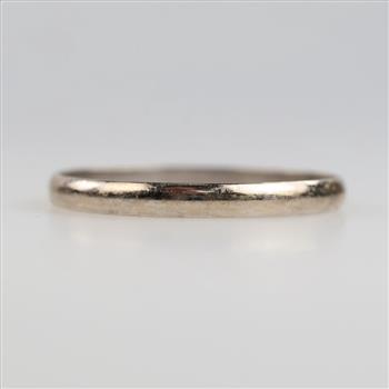 14kt White Gold Band