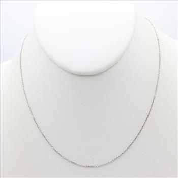 14kt White Gold Cable Chain Necklace