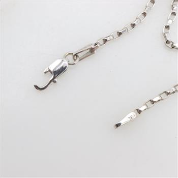 14kt White Gold Cable Chain Necklace