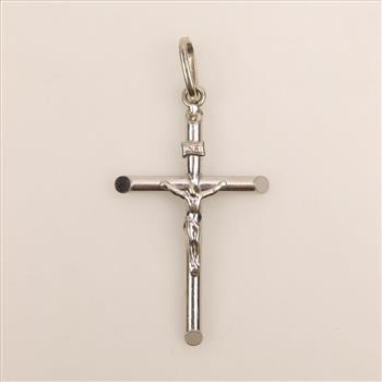 14kt White Gold Cross Pendant