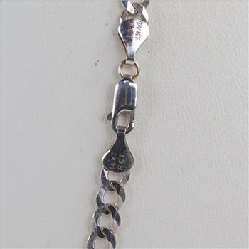 14kt White Gold Cuban Link Necklace