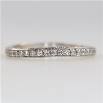 14kt White Gold Diamond Accent Band