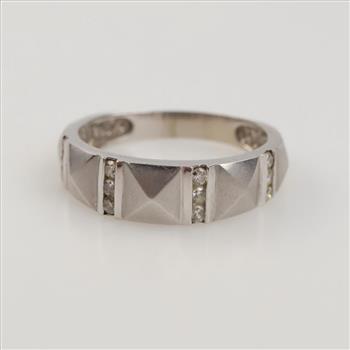 14kt White Gold Diamond Band