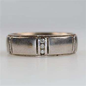 14kt White Gold Diamond Band