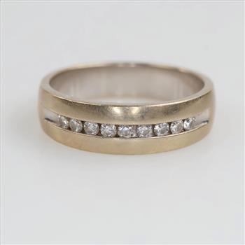 14kt White Gold Diamond Band