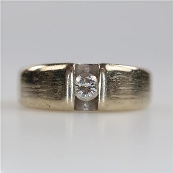 14kt White Gold Diamond Band