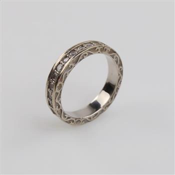14kt White Gold Diamond Band