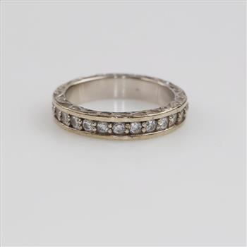 14kt White Gold Diamond Band