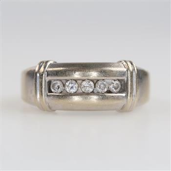 14kt White Gold Diamond Band