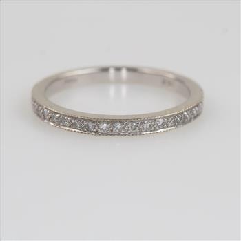 14kt White Gold Diamond Band
