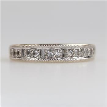14kt White Gold Diamond Band