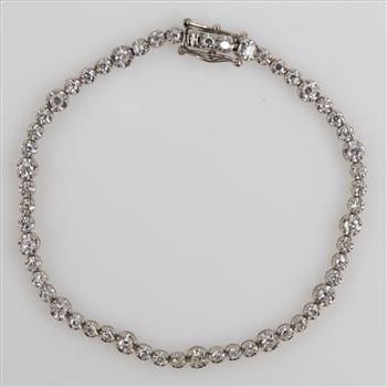 14kt White Gold Diamond Bracelet