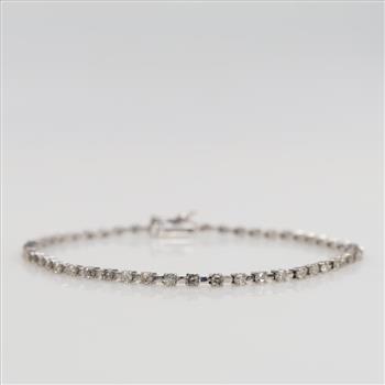 14kt White Gold Diamond Bracelet