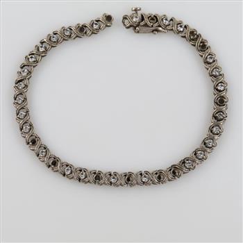 14kt White Gold Diamond Bracelet