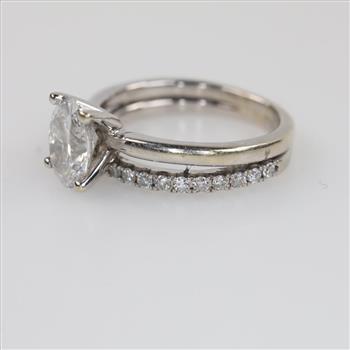 14kt White Gold Diamond Bridal Set