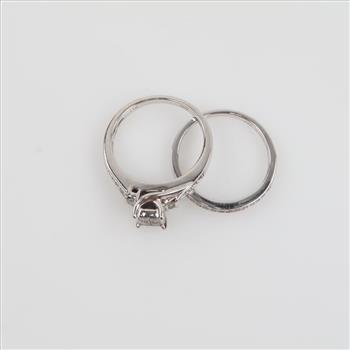 14kt White Gold Diamond Bridal Set