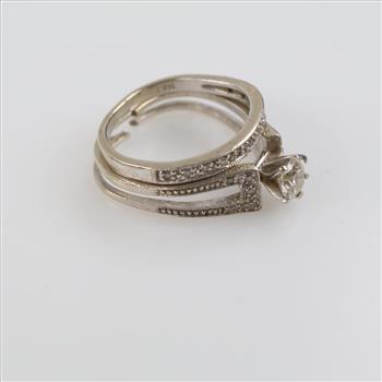14kt White Gold Diamond Bridal Set