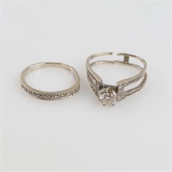14kt White Gold Diamond Bridal Set