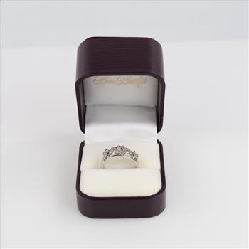 14kt White Gold Diamond Butterfly Ring