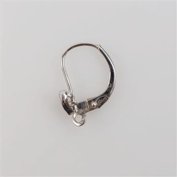 14kt White Gold Diamond Earring Piece