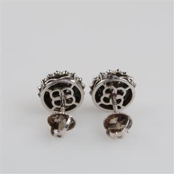 14kt White Gold Diamond Earrings