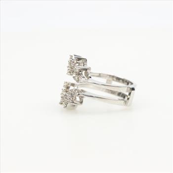 14kt White Gold Diamond Insert Wedding Band