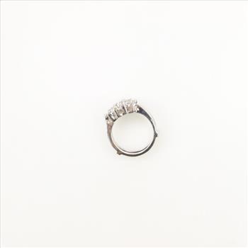 14kt White Gold Diamond Insert Wedding Band