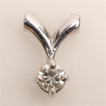 14kt White Gold Diamond Pendant