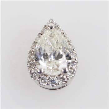 14kt White Gold Diamond Pendant