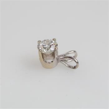 14kt White Gold Diamond Pendant