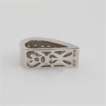 14kt White Gold Diamond Pendant