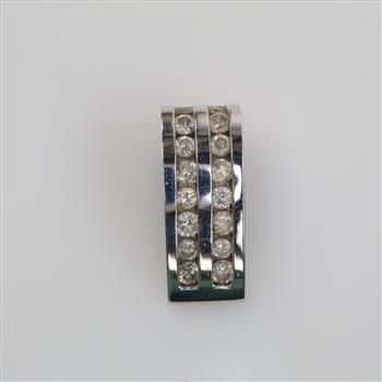 14kt White Gold Diamond Pendant
