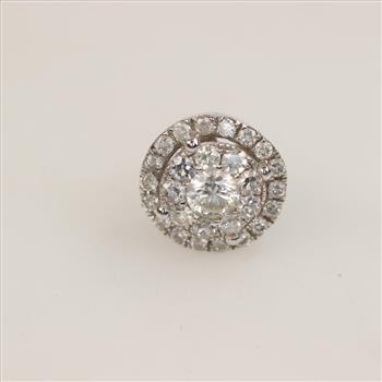 14kt White Gold Diamond Pendant