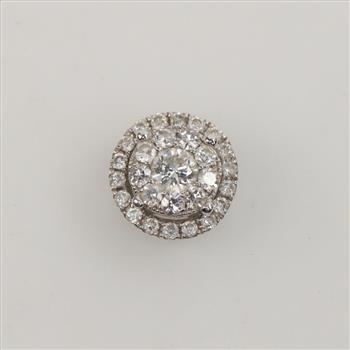 14kt White Gold Diamond Pendant