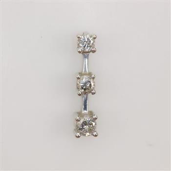 14kt White Gold Diamond Pendant