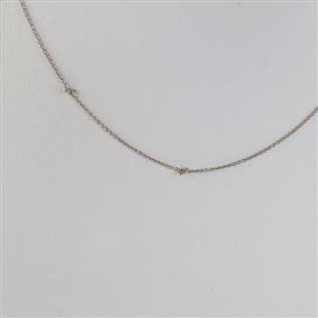 14kt White Gold Diamond Pendant Necklace
